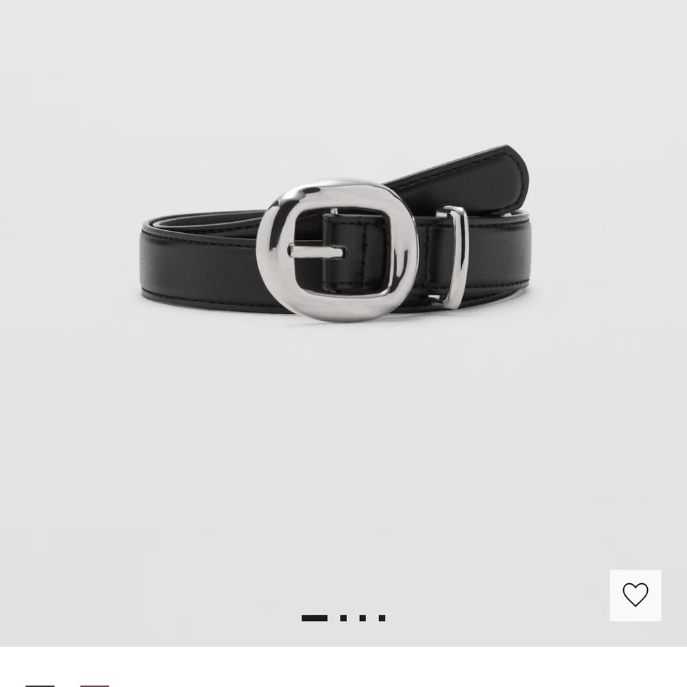 Black Belt with Silver Buckle